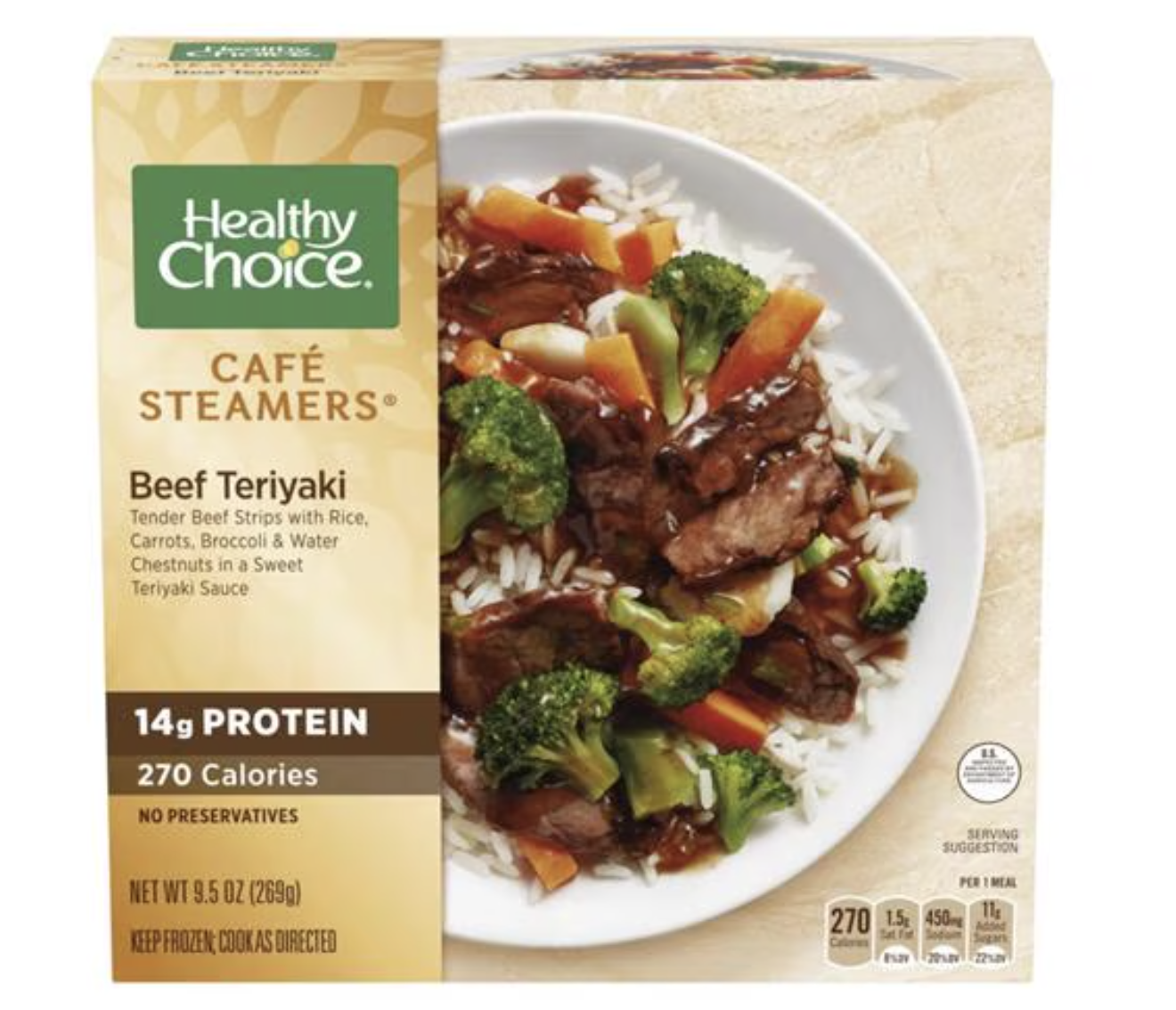 Healthy Choice Cafe Steamers Beef Teriyaki